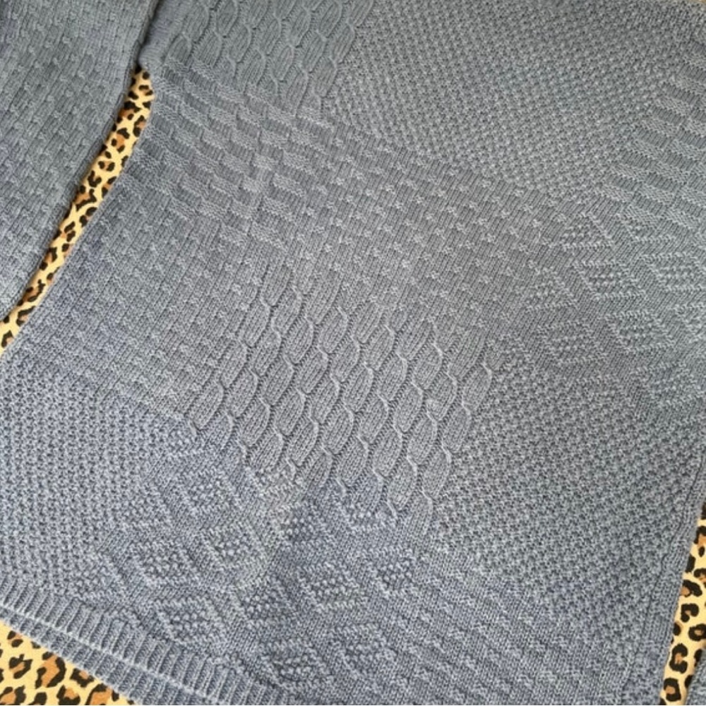 Vintage Sweater Patchwork Mixed Print Medium Pull… - image 2